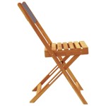 vidaXL Scaune bistro 2 buc., antracit, lemn masiv acacia și textil vidaXL Scaune bistro 2 buc., antracit, lemn masiv acacia și textil