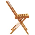 vidaXL Scaune bistro 2 buc., taupe, lemn masiv acacia și textil vidaXL Scaune bistro 2 buc., taupe, lemn masiv acacia și textil