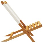vidaXL Scaune de grădină 2 buc., alb crem, lemn masiv acacia și textil vidaXL Scaune de grădină 2 buc., alb crem, lemn masiv acacia și textil