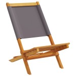 vidaXL Scaune de grădină 2 buc., antracit, lemn masiv acacia și textil vidaXL Scaune de grădină 2 buc., antracit, lemn masiv acacia și textil