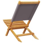 vidaXL Scaune de grădină 2 buc., antracit, lemn masiv acacia și textil vidaXL Scaune de grădină 2 buc., antracit, lemn masiv acacia și textil