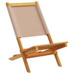 vidaXL Scaune de grădină 2 buc., taupe, lemn masiv acacia și textil vidaXL Scaune de grădină 2 buc., taupe, lemn masiv acacia și textil