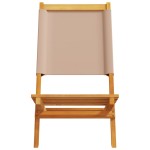 vidaXL Scaune de grădină 2 buc., taupe, lemn masiv acacia și textil vidaXL Scaune de grădină 2 buc., taupe, lemn masiv acacia și textil