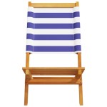 vidaXL Scaune grădină 2 buc., albastru/alb, lemn masiv acacia textil vidaXL Scaune grădină 2 buc., albastru/alb, lemn masiv acacia textil