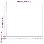 vidaXL Pânză de rezervă copertină, roșie și albă, 3x2,5 m vidaXL Pânză de rezervă copertină, roșie și albă, 3x2,5 m