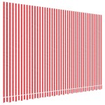vidaXL Pânză copertină de rezervă, dungi roșii și albe, 4,5x3 m vidaXL Pânză copertină de rezervă, dungi roșii și albe, 4,5x3 m