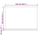 vidaXL Pânză copertină de rezervă, dungi roșii și albe, 4,5x3 m vidaXL Pânză copertină de rezervă, dungi roșii și albe, 4,5x3 m