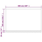 vidaXL Pânză copertină de rezervă, dungi roșii și albe, 5x3 m vidaXL Pânză copertină de rezervă, dungi roșii și albe, 5x3 m