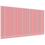 vidaXL Pânză copertină de rezervă, dungi roșii și albe, 6x3 m vidaXL Pânză copertină de rezervă, dungi roșii și albe, 6x3 m