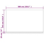 vidaXL Pânză copertină de rezervă, dungi roșii și albe, 6x3,5 m vidaXL Pânză copertină de rezervă, dungi roșii și albe, 6x3,5 m