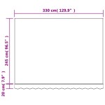 vidaXL Pânză de rezervă copertină, dungi multicolore, 3,5x2,5 m vidaXL Pânză de rezervă copertină, dungi multicolore, 3,5x2,5 m