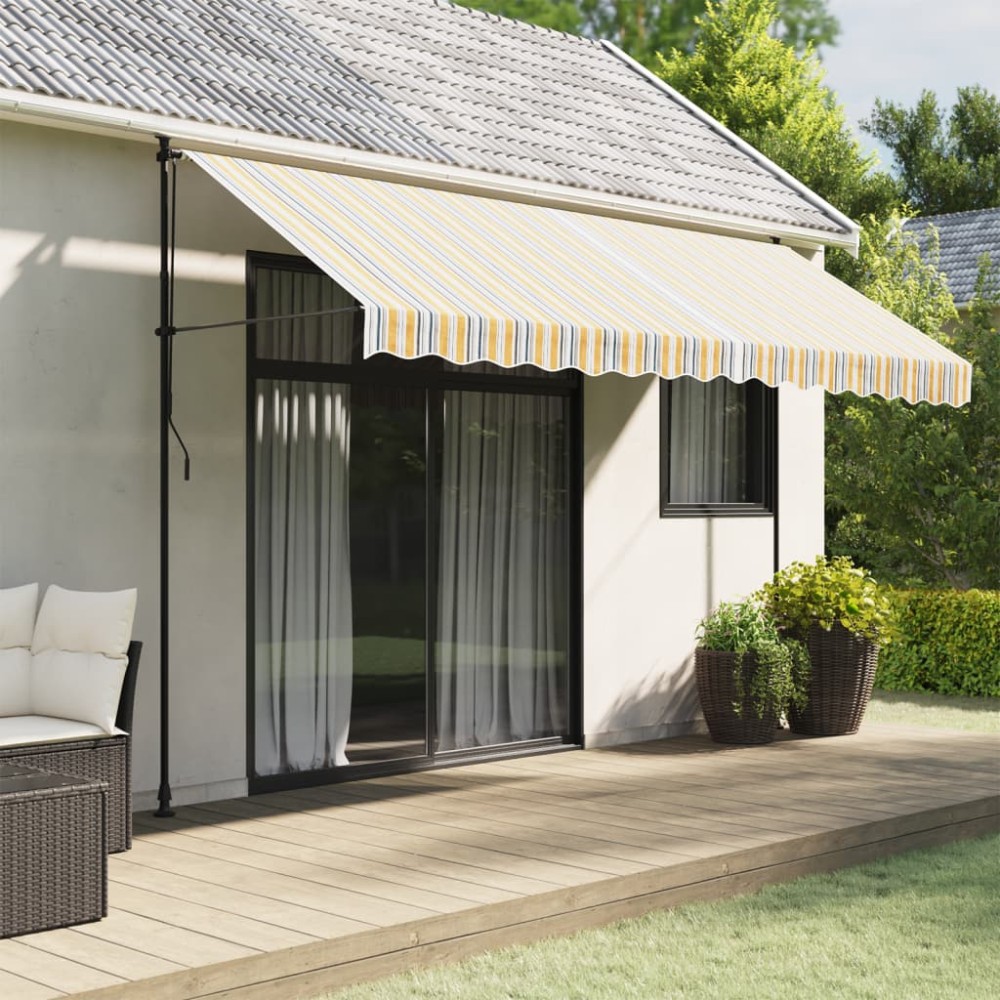 vidaXL Pânză de rezervă copertină, multicolor, 4x3 m