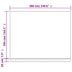 vidaXL Pânză de rezervă copertină, multicolor, 4x3 m