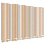 vidaXL Pânză de rezervă copertină, dungi multicolore, 5x3 m