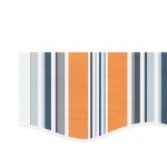 vidaXL Pânză de rezervă copertină, dungi multicolore, 5x3 m