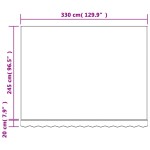 vidaXL Pânză de rezervă copertină, dungi multicolore, 3,5x2,5 m vidaXL Pânză de rezervă copertină, dungi multicolore, 3,5x2,5 m