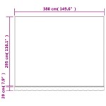 vidaXL Pânză de rezervă copertină, dungi multicolore, 4x3 m vidaXL Pânză de rezervă copertină, dungi multicolore, 4x3 m