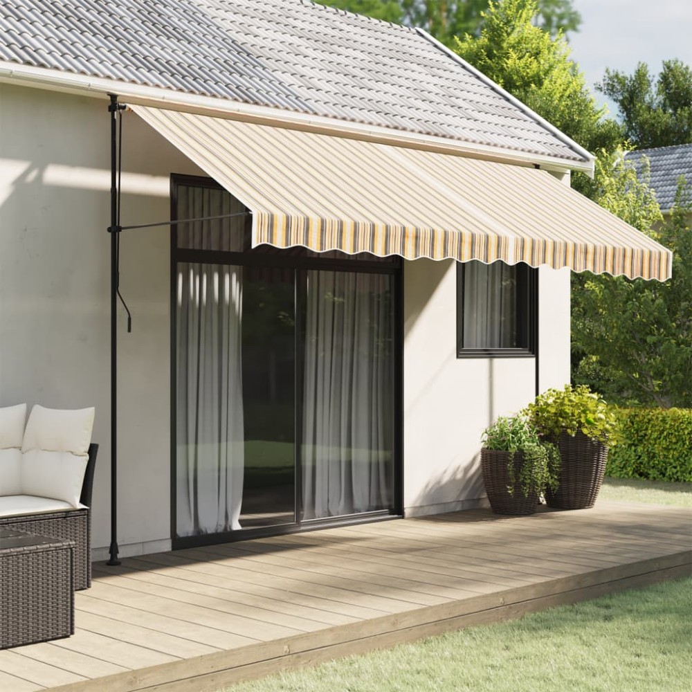 vidaXL Pânză de rezervă copertină, multicolor, 4x3,5 m