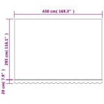 vidaXL Pânză de rezervă copertină, dungi multicolore, 4,5x3 m vidaXL Pânză de rezervă copertină, dungi multicolore, 4,5x3 m