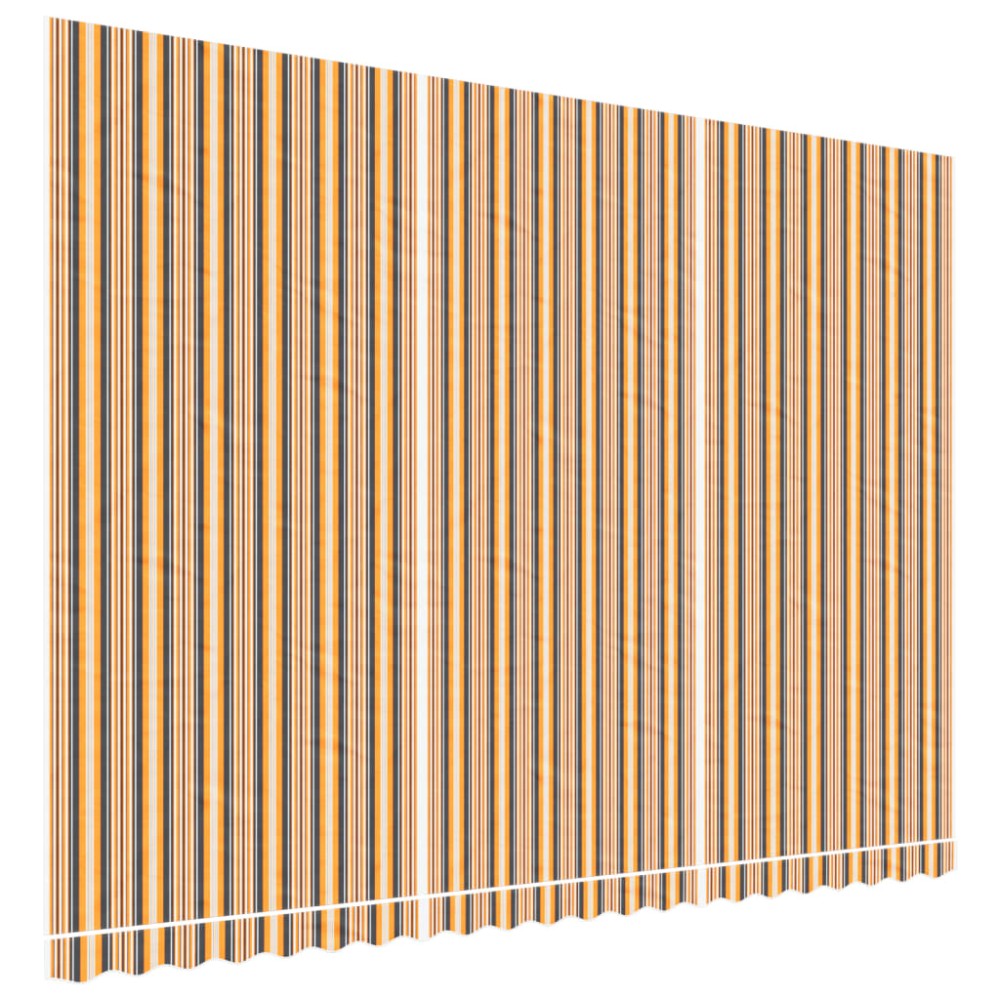 vidaXL Pânză de rezervă copertină, dungi multicolore, 5x3,5 m