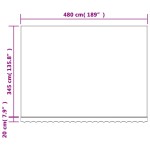 vidaXL Pânză de rezervă copertină, dungi multicolore, 5x3,5 m vidaXL Pânză de rezervă copertină, dungi multicolore, 5x3,5 m