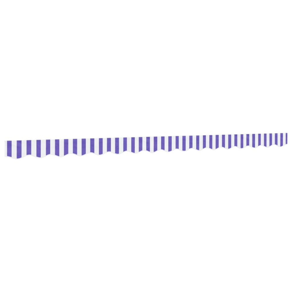 vidaXL Pânză de rezervă fald copertină, albastru și alb 4 m dungi