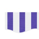 vidaXL Pânză de rezervă fald copertină, albastru și alb 4 m dungi