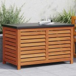 vidaXL Ladă depozitare de grădină, 60x50x55 cm, lemn masiv de eucalipt vidaXL Ladă depozitare de grădină, 60x50x55 cm, lemn masiv de eucalipt