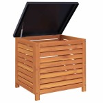 vidaXL Ladă depozitare de grădină, 60x50x55 cm, lemn masiv de eucalipt vidaXL Ladă depozitare de grădină, 60x50x55 cm, lemn masiv de eucalipt