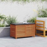 vidaXL Ladă depozitare de grădină, 90x48x55 cm, lemn masiv de eucalipt vidaXL Ladă depozitare de grădină, 90x48x55 cm, lemn masiv de eucalipt