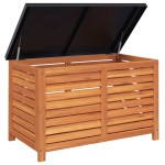 vidaXL Ladă depozitare de grădină, 90x48x55 cm, lemn masiv de eucalipt vidaXL Ladă depozitare de grădină, 90x48x55 cm, lemn masiv de eucalipt