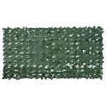 vidaXL Paravan de balcon, frunze verde închis, 200x100 cm