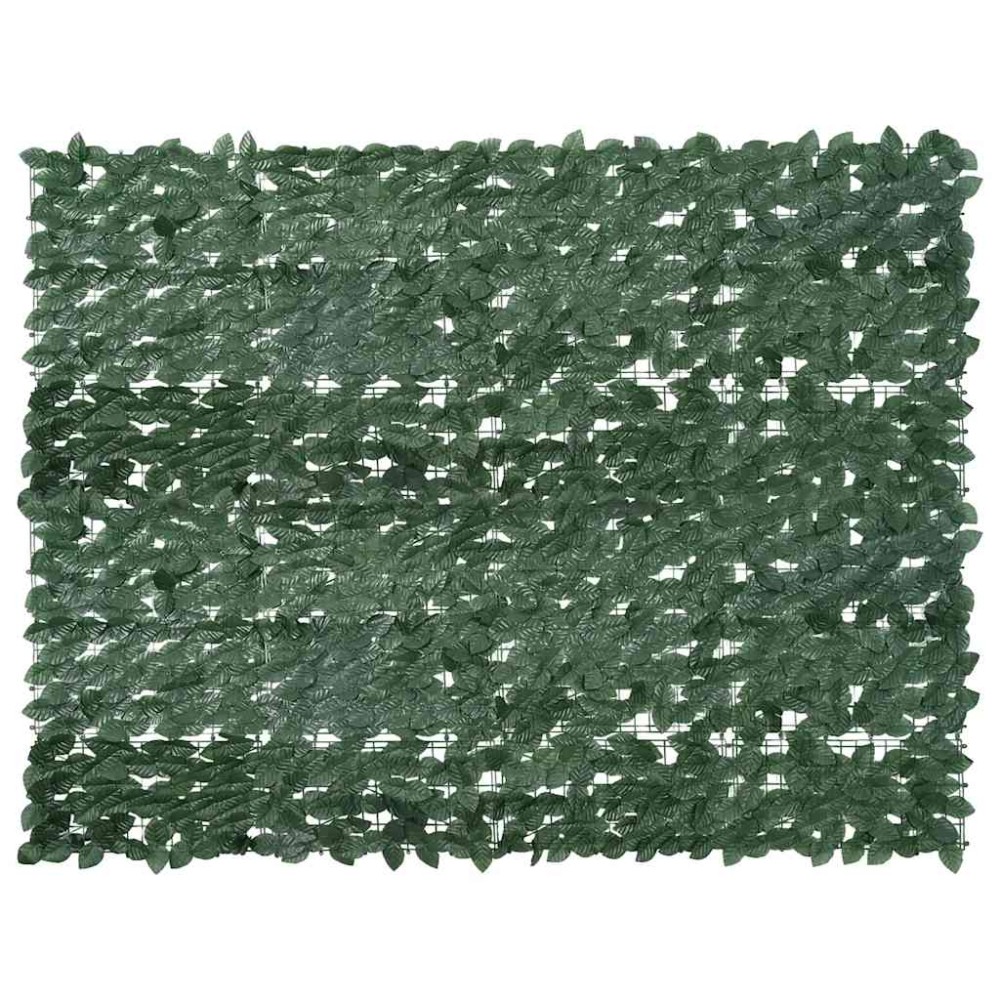 vidaXL Paravan de balcon, frunze verde închis, 200x150 cm