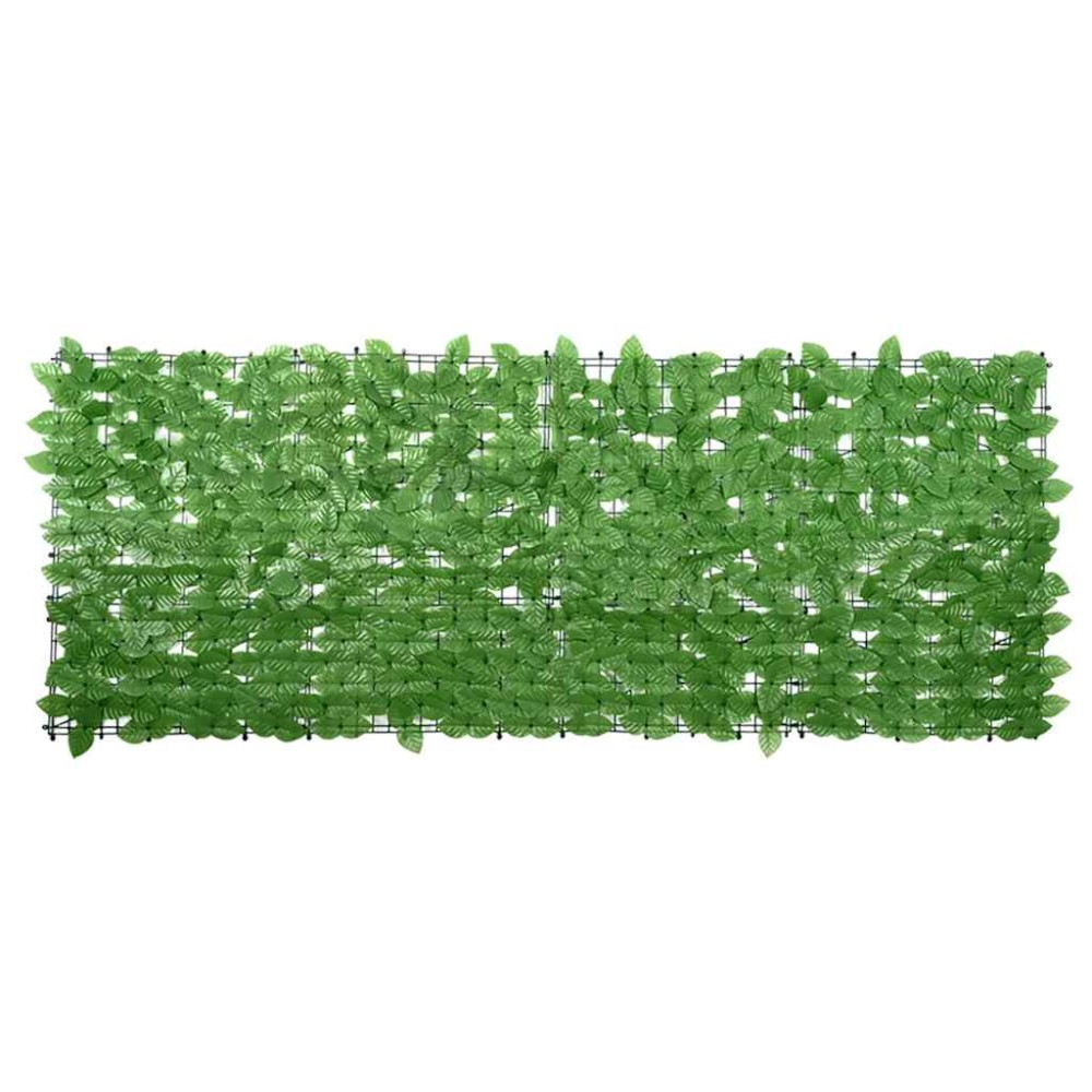 vidaXL Paravan de balcon, frunze verzi, 200x75 cm