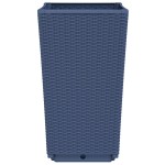 vidaXL Jardiniere de grădină, 2 buc., albastru gri, 32,5x32,5x57 cm, PP
