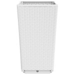 vidaXL Jardiniere de grădină, 2 buc., alb, 32,5x32,5x57 cm, PP vidaXL Jardiniere de grădină, 2 buc., alb, 32,5x32,5x57 cm, PP