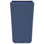 vidaXL Jardiniere de grădină, 4 buc., albastru gri, 32,5x32,5x57 cm, PP