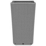 vidaXL Jardiniere de grădină, 4 buc., gri deschis, 32,5x32,5x57 cm, PP