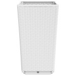 vidaXL Jardiniere de grădină, 4 buc., alb, 32,5x32,5x57 cm, PP vidaXL Jardiniere de grădină, 4 buc., alb, 32,5x32,5x57 cm, PP