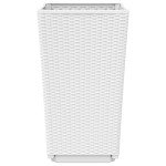 vidaXL Jardiniere de grădină, 4 buc., alb, 32,5x32,5x57 cm, PP vidaXL Jardiniere de grădină, 4 buc., alb, 32,5x32,5x57 cm, PP