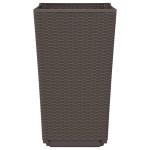 vidaXL Jardiniere de grădină, 4 buc., maro, 32,5x32,5x57 cm, PP