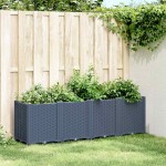vidaXL Jardinieră de grădină, albastru gri, 160x40x53 cm, PP vidaXL Jardinieră de grădină, albastru gri, 160x40x53 cm, PP