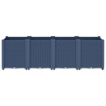 vidaXL Jardinieră de grădină, albastru gri, 160x40x53 cm, PP vidaXL Jardinieră de grădină, albastru gri, 160x40x53 cm, PP