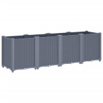 vidaXL Jardinieră de grădină, albastru gri, 160x40x53 cm, PP vidaXL Jardinieră de grădină, albastru gri, 160x40x53 cm, PP