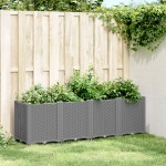 vidaXL Jardinieră de grădină, gri deschis, 160x40x53 cm, PP vidaXL Jardinieră de grădină, gri deschis, 160x40x53 cm, PP