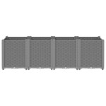 vidaXL Jardinieră de grădină, gri deschis, 160x40x53 cm, PP vidaXL Jardinieră de grădină, gri deschis, 160x40x53 cm, PP