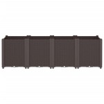 vidaXL Jardinieră de grădină, maro, 160x40x53 cm, PP vidaXL Jardinieră de grădină, maro, 160x40x53 cm, PP