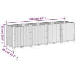 vidaXL Jardinieră de grădină, maro, 160x40x53 cm, PP vidaXL Jardinieră de grădină, maro, 160x40x53 cm, PP