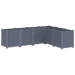 vidaXL Jardinieră de grădină, albastru gri, 160x120x53 cm, PP vidaXL Jardinieră de grădină, albastru gri, 160x120x53 cm, PP