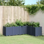 vidaXL Jardinieră de grădină, albastru gri, 160x120x53 cm, PP vidaXL Jardinieră de grădină, albastru gri, 160x120x53 cm, PP